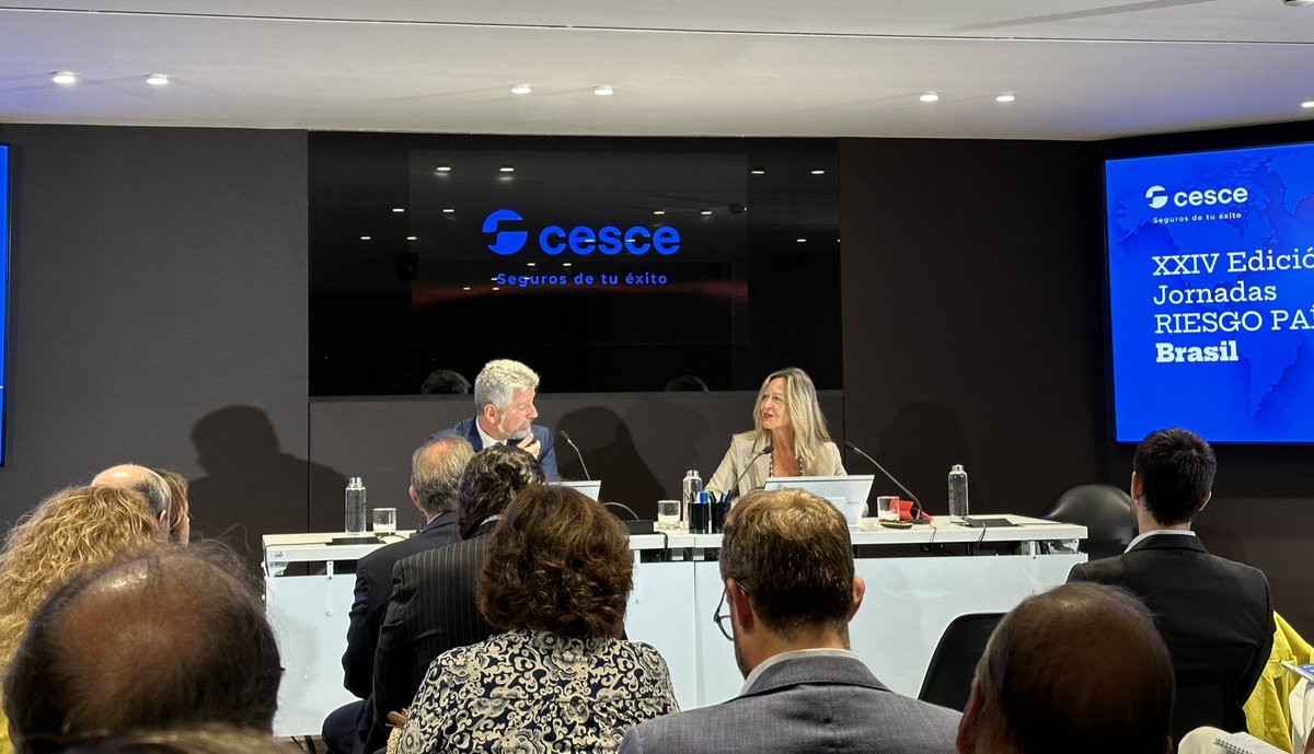 Cesce (@cesce_es) on Twitter photo Nos acompaña hoy también Trinidad Jiménez, la presidenta de <a href="/CamaraBr_Esp/">Cámara Brasil-España</a>, que nos señala que #España🇪🇸 y #Brasil🇧🇷 son socios estratégicos, explicando la importancia de este estatus. Nos acompaña hoy también Trinidad Jiménez, la presidenta de <a href="/CamaraBr_Esp/">Cámara Brasil-España</a>, que nos señala que #España🇪🇸 y #Brasil🇧🇷 son socios estratégicos, explicando la importancia de este estatus.