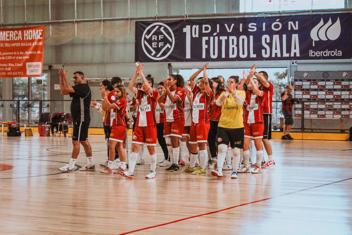 Esportiu Rubí FS (@esportiurubifs) on Twitter photo 🚀 Puntuamos en la Jornada 3, en casa y con los nuestros, ¡cómo más nos gusta!
💪🏼 Ahora semana de desplazamiento a la pista del gran rival <a href="/TorreblancaFS1/">Melilla Ciudad del Deporte Torreblanca C.F</a>. Trabajo duro, esfuerzo y constancia
Enfocadas en la Jornada 4.
VAMOS RUBÍ🔴⚪️ 🚀 Puntuamos en la Jornada 3, en casa y con los nuestros, ¡cómo más nos gusta!
💪🏼 Ahora semana de desplazamiento a la pista del gran rival <a href="/TorreblancaFS1/">Melilla Ciudad del Deporte Torreblanca C.F</a>. Trabajo duro, esfuerzo y constancia
Enfocadas en la Jornada 4.
VAMOS RUBÍ🔴⚪️