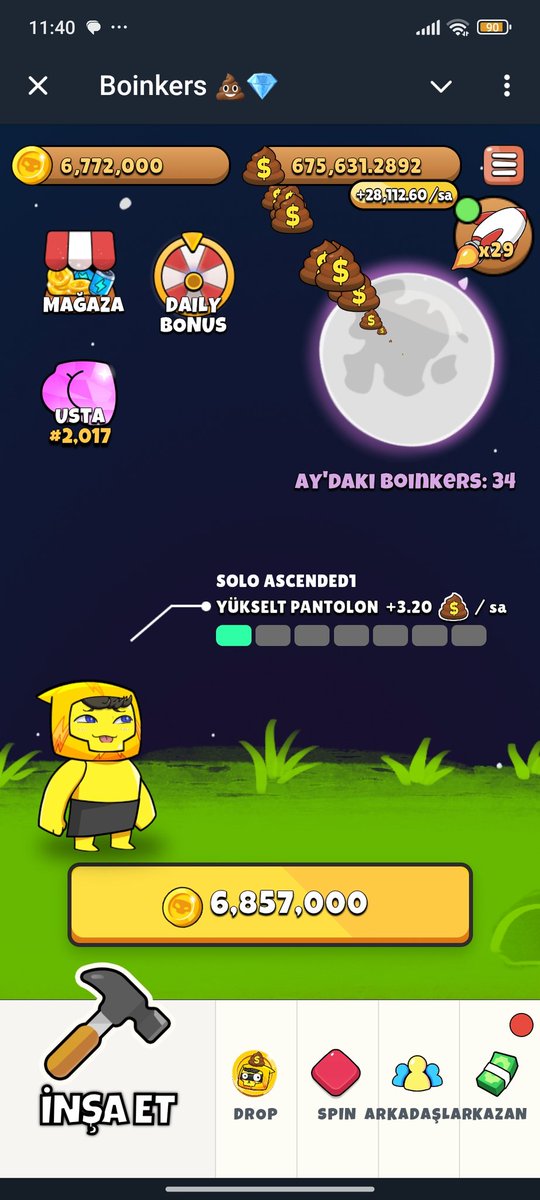 t.me/boinker_bot/bo… Yeaahh <a href="/BoinkersIO/">Boinkers</a> $Boink #boinkers 💩💩💩