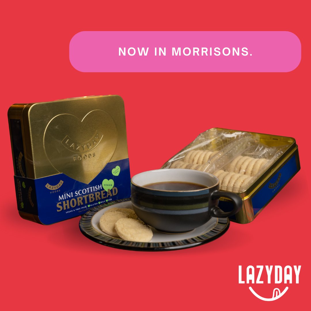 LazyDayFoodsLtd's tweet image. Treat yourself to our Mini Shortbread Gifting Tin, available at Morrisons for a limited time over the upcoming festive season! ✨

groceries.morrisons.com/products/lazy-…

#VeganSnacks #GlutenFree #DairyFree