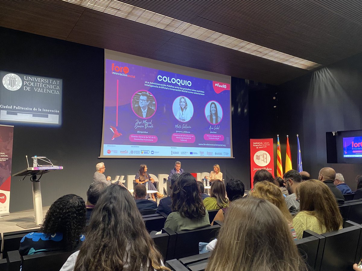 En el coloquio, <a href="/jogardua/">Jose Manuel G Duarte</a> subraya cómo la IA puede ser clave para enfrentar los grandes retos sociales. Innovación y tecnología al servicio de la ciudadanía.
#Foro5IS #IA #Innovación #RetosSociales
<a href="/JOVESOLIDES/">JOVESÓLIDES</a>