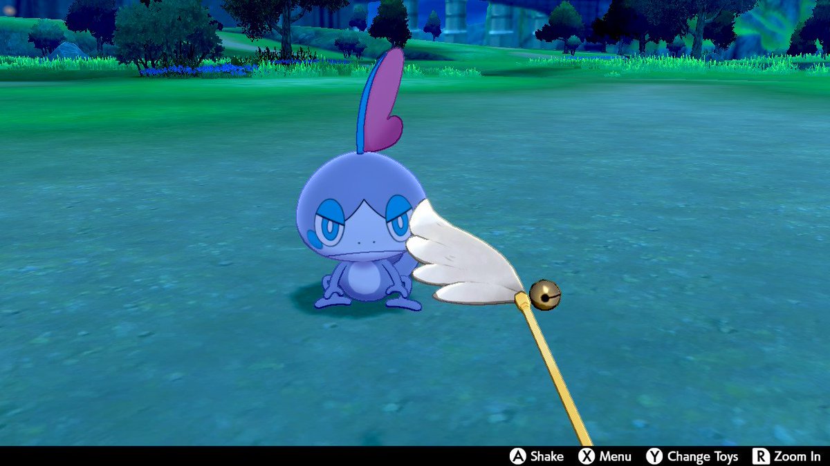 GrapeGamer7's tweet photo. Shiny Sobble after just 30 eggs! I started a new file and traded over a sobble to masuda method it not even an hour ago and I already got a shiny one! One of my partner's favorite pokemon, this is one I've been planning to hunt for a hot minute, surprised it ended so fast :3 https://t.co/MOU3e2vQ6c