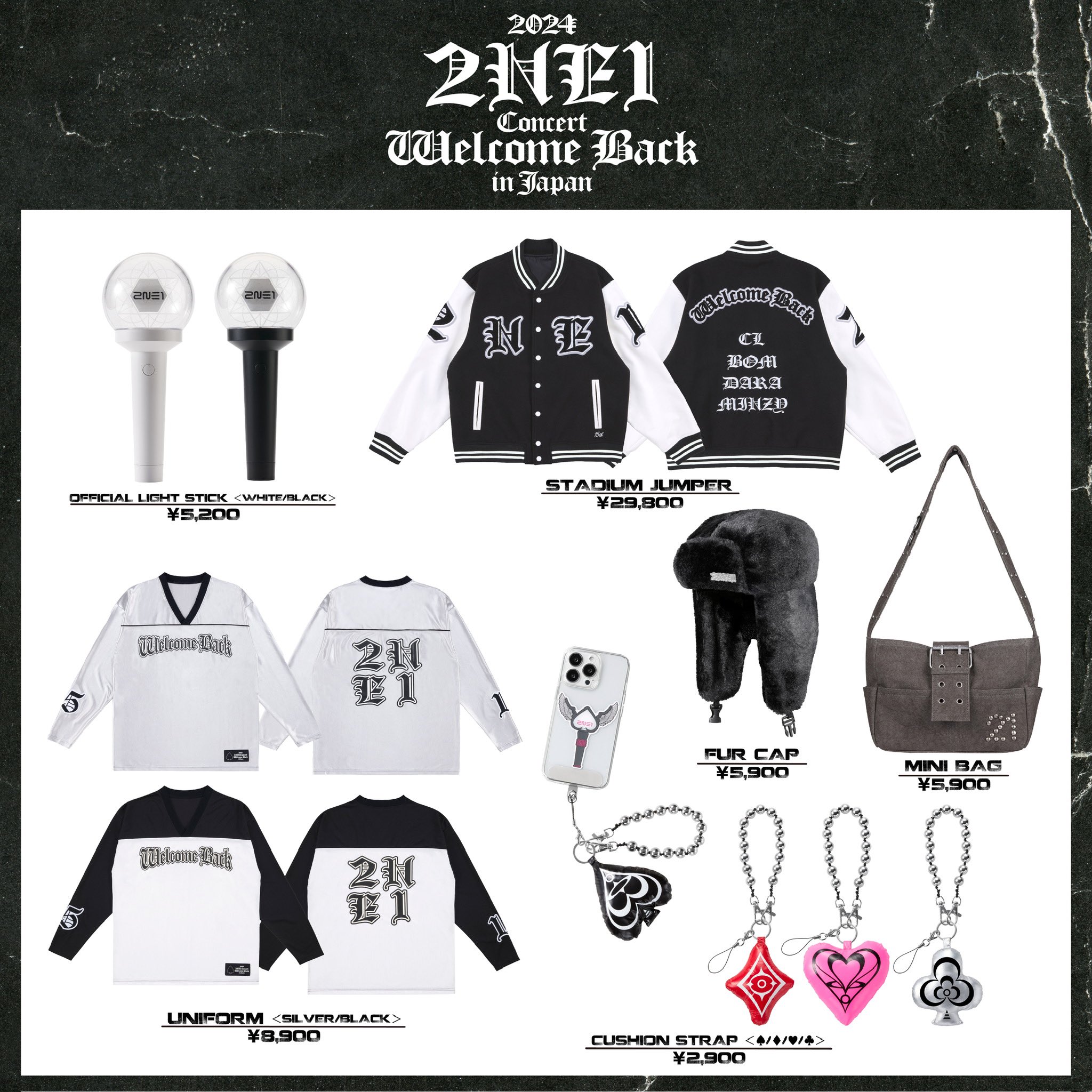 2NE1 ソウルコン 公式グッズ ツアーユニホーム