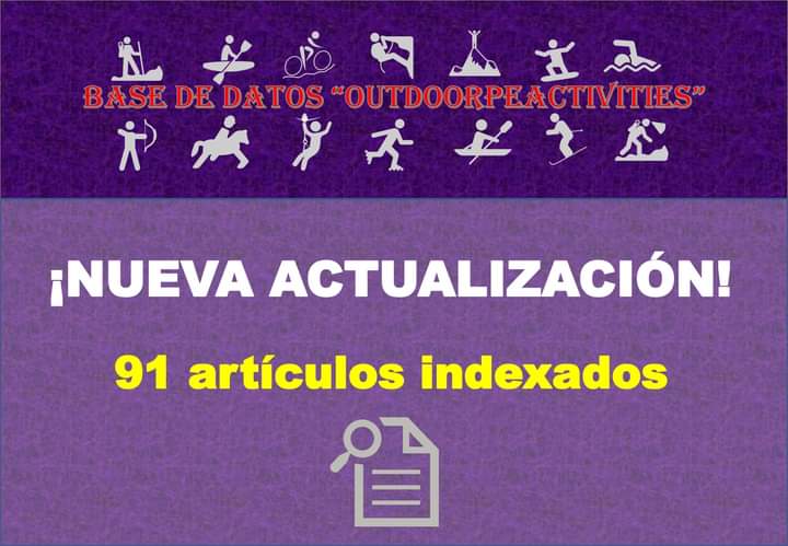 📢¡¡Nueva actualización!! #Septiembre2024 Se han incluido 9⃣1⃣nuevos artículos sobre #Espeleología 🦇 #Trail #Senderismo⛰️🏃‍♂️ #Surf 🏄 #Piragüismo🛶 #Pedagogía👨‍🏫 y + temas🏞️
Ya puedes consultar lo más actual publicado sobre actividades en el medio natural➡️ outdoorpeactivities.com/p/ultimos-arti…