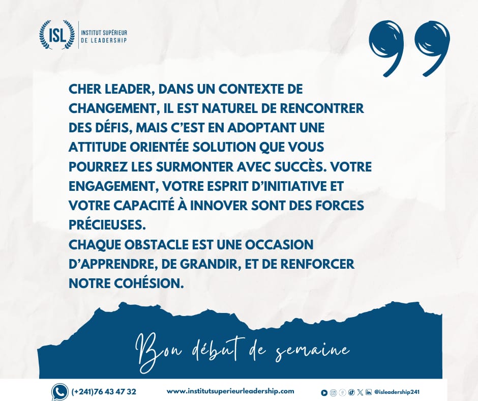 Institut Superieur de Leadership tweet media