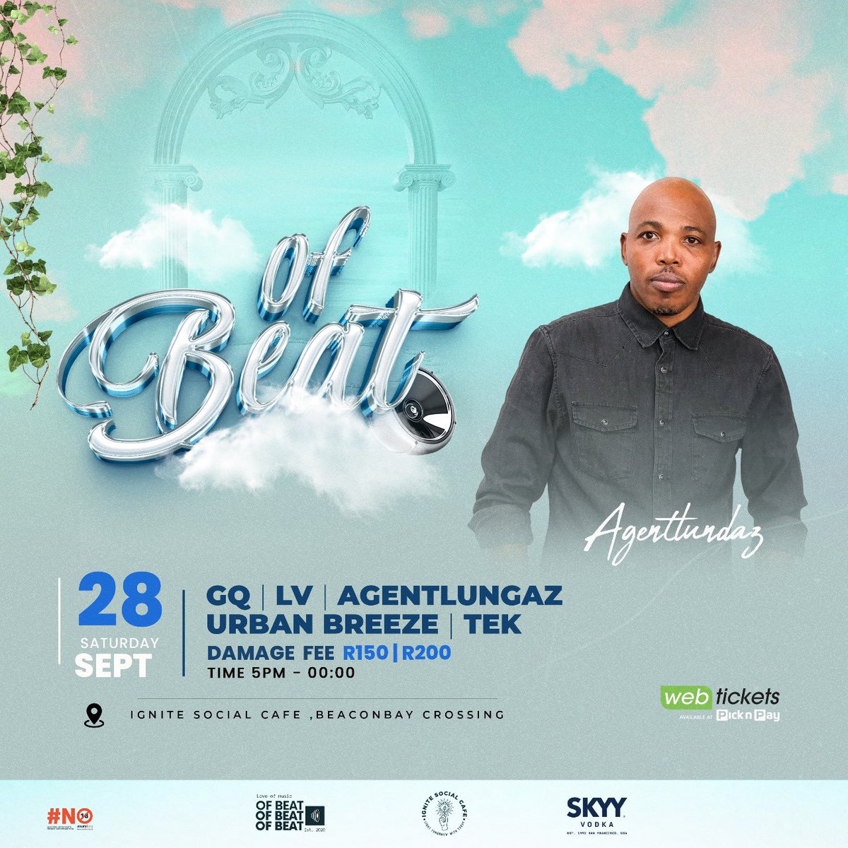 Mr”Xuba”celebrated two decades in the music Lunga AgentLungaz Kolwapi co-founder of the great movement in the east side OFBEAT  cant wait for him to bless us ..

Lets 🕺 🕺🕺🕺

Tickets still available online 

webtickets.co.za/v2/Event.aspx?…