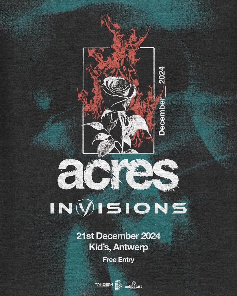 Antwerp, we’re playing a free show with <a href="/InVisionstweets/">InVisions</a> to close out the year! See ya soon.