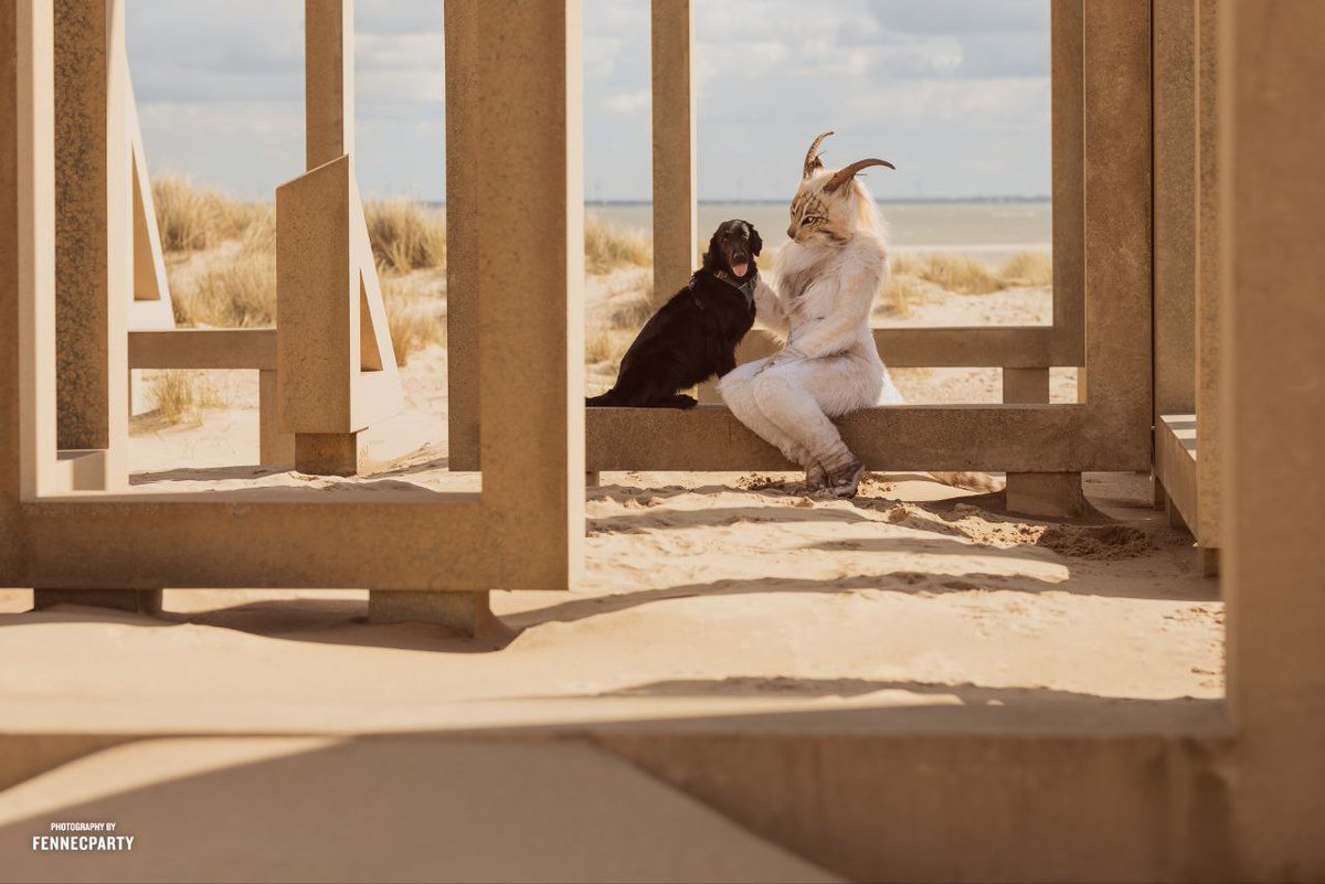 Now that the <a href="/furcalendar/">FurryCharityCalendar</a> has been revealed and sold at <a href="/eurofurence/">Eurofurence</a> I can share the pics <a href="/FENNECPARTY/">MYLO 🦊📸</a> took of me as Jenari for the calendar :D!

This one isn't featured in the calendar, but I really love it, especially because my dearest Salsa is on it, too💕.