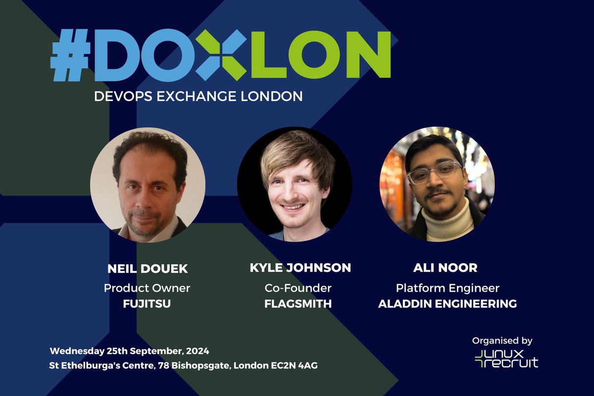 LinuxRecruit (@linuxrecruit) on Twitter photo The last 10 tickets now remain for Wednesday's <a href="/TheDoxHub/">DevOps Exchange Hub</a> event! 🚨
If you haven't yet got your ticket, there is still time to RSVP using the link below.
For the full agenda and to RSVP, click here - bit.ly/DevOpsExchange…
We look forward to seeing many of you this week. The last 10 tickets now remain for Wednesday's <a href="/TheDoxHub/">DevOps Exchange Hub</a> event! 🚨
If you haven't yet got your ticket, there is still time to RSVP using the link below.
For the full agenda and to RSVP, click here - bit.ly/DevOpsExchange…
We look forward to seeing many of you this week.