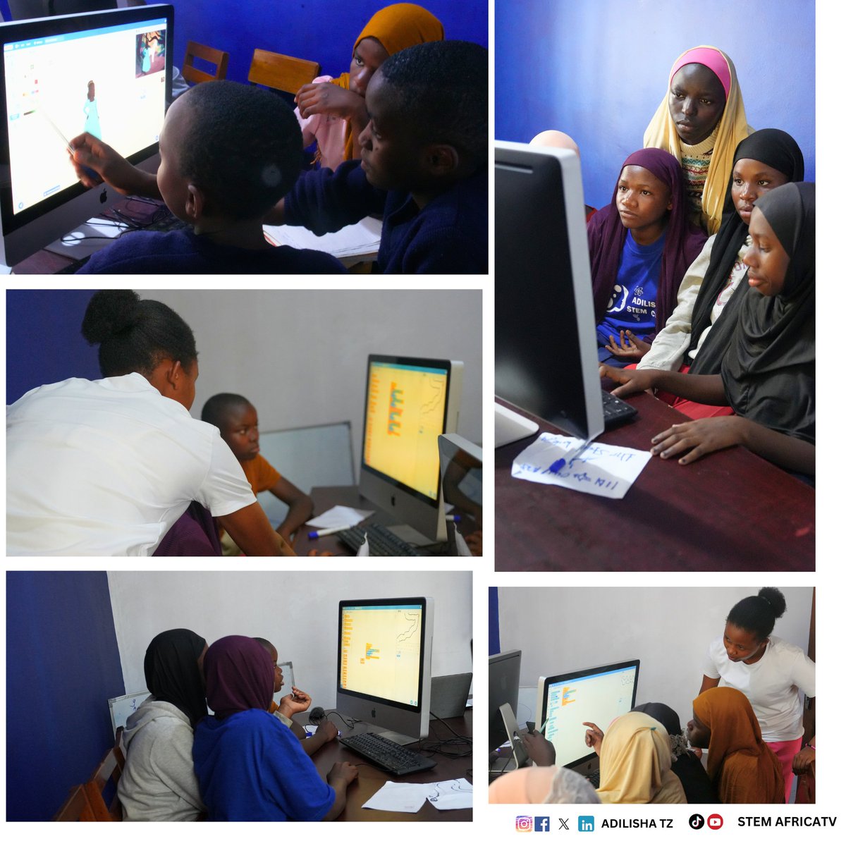 AdilishaTz's tweet photo. Sparking creativity with Scratch coding at Adilisha STEM Lab! Our future innovators are ready to change the world. #ScratchCoding #AdilishaSTEMLab #GirlsInTech
#AdilishaSTEMLab #ScratchCoding #GirlsInSTEM #STEMEducation #TechForGood #CodeToCreate #FutureInnovators #CreativeCoding https://t.co/ufcZLL78cU
