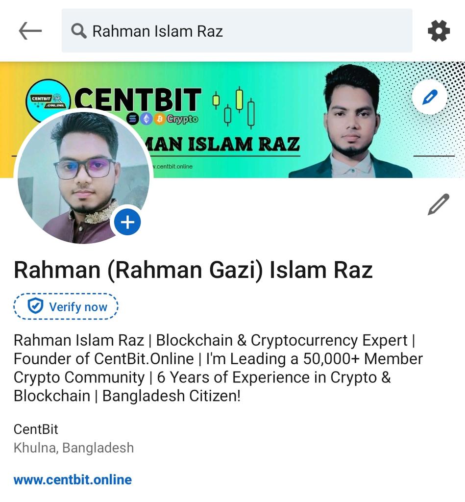 CentBit_Online's tweet image. Blockchain &amp;amp; Cryptocurrency Expert | Founder of CentBit.Online | Leading a 50,000+ Member Crypto Community | 6 Years of Experience in Crypto &amp;amp; Blockchain | Rahman Islam Raz | Bangladesh Citizen! |#CentBit | #CBIT | #Crypto | #Holder | #Bitcoin | #Cryptocurrency!!