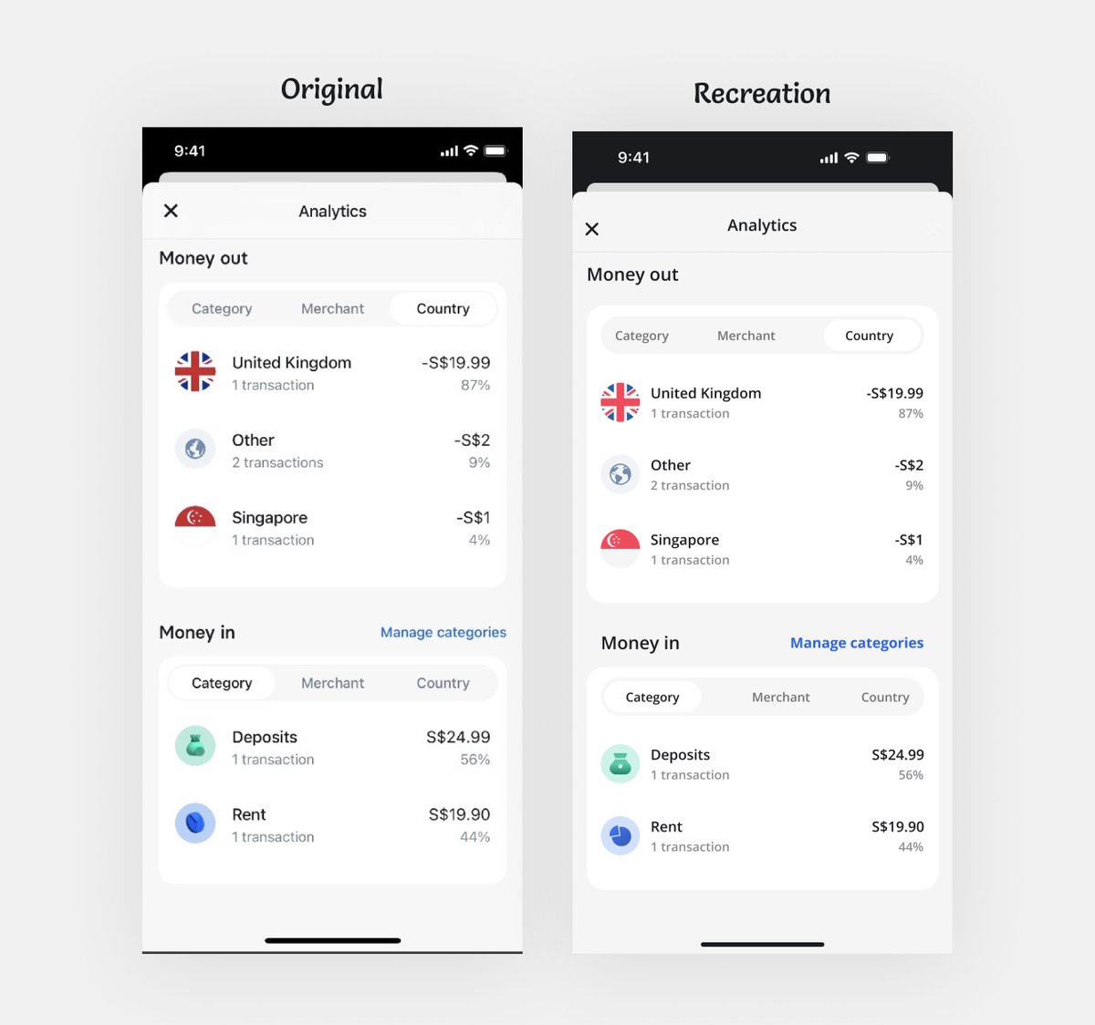 Excelia_design's tweet image. Day 17 but my day 3 of @DezinDesign's #30dayMobbinDesignChallenge
Behold my design recreation of Revolut iOS app!🤩
Would love your feedback! What are your thoughts?
#designChallenge #MobileDesign #uiux