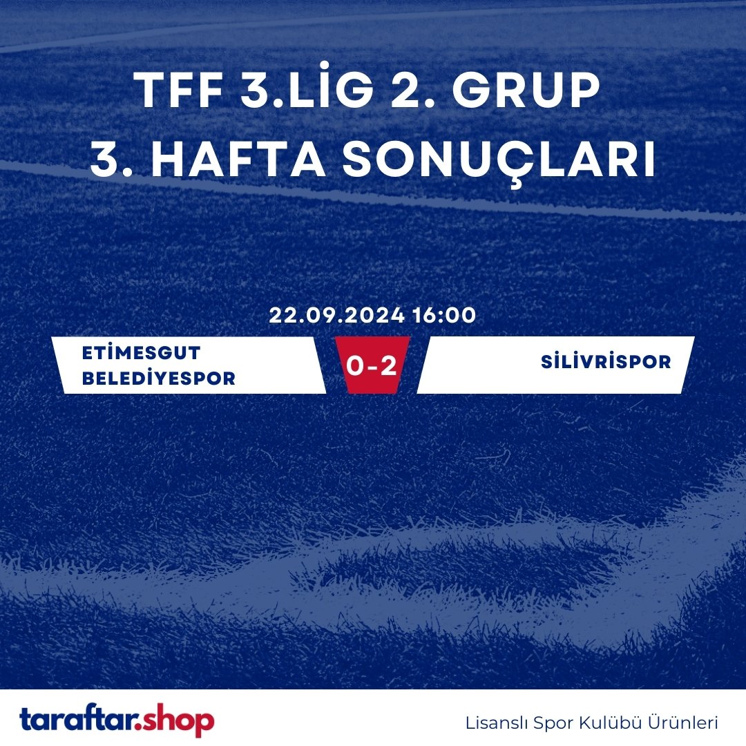 TFF 2. ve 3. Lig'de haftanın maç sonuçları!

Tüm partnerlerimizi tebrik ederiz.
taraftar.shop

#TaraftarShop #ÖlümsüzTaraftar #Beykozspor1908 #24Erzincanspor #Isparta32Spor #İskenderunspor #EtimesgutBelediyespor