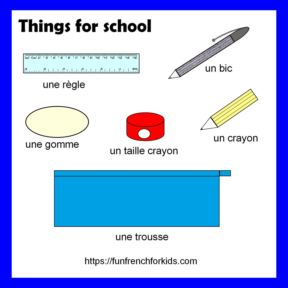 I hope everyone had a lovely summer! Now it's the autumn term it is useful to teach "Things for school" in a French class.  And a nice activity to do is to role play buying a new pencil, pen etc #LearnFrench #FrenchKS2 #FrenchKS3 #FrenchForKids #FrenchTeacher #FrenchPGCE #mflchat