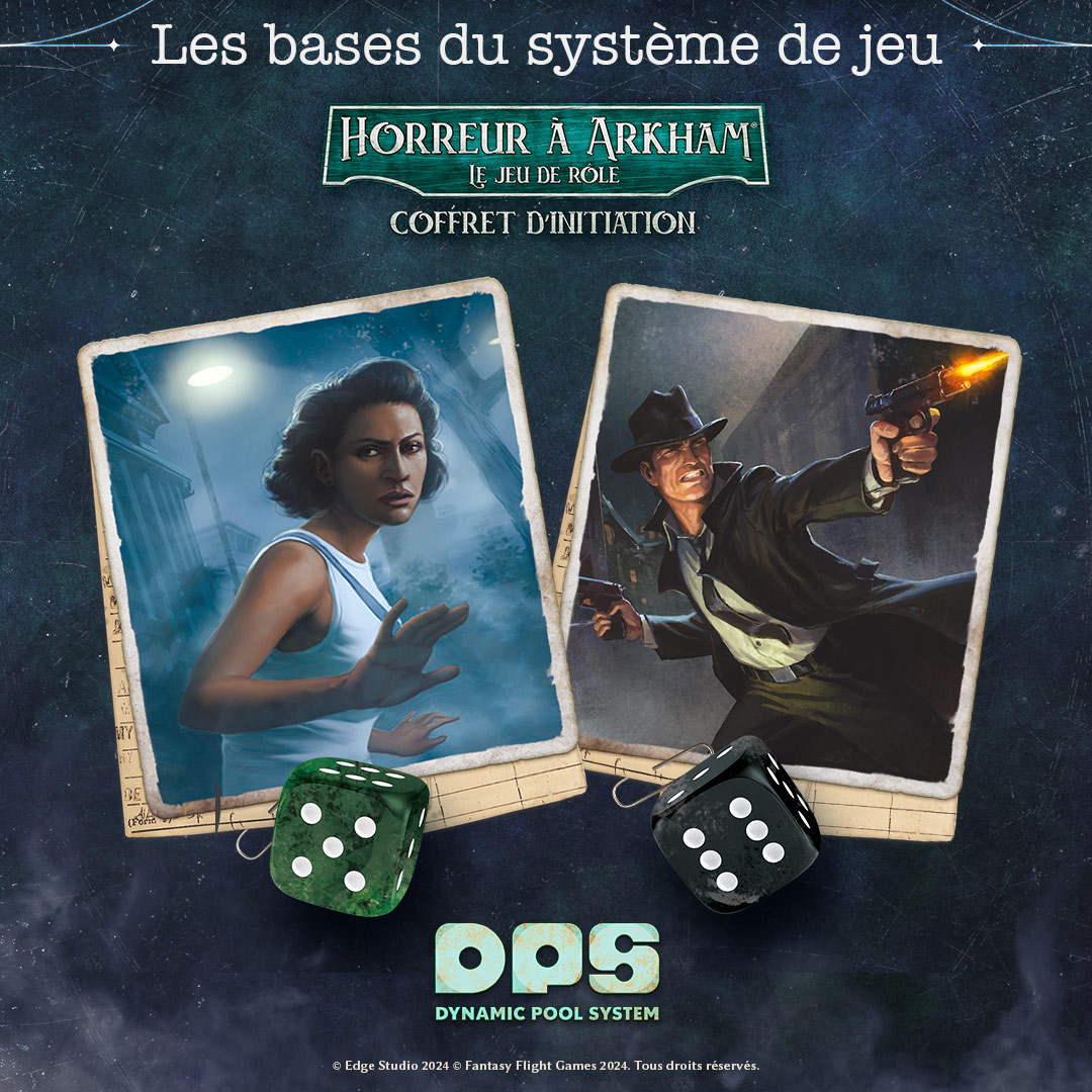 On vous en dit plus sur les mécaniques de jeu de la gamme Horreur à Arkham JDR !
Un système de jeu accessible et stratégique à base de dés 6.
Ca se passe ici : bit.ly/3zF0Ahr
#horreuraarkham #JDR