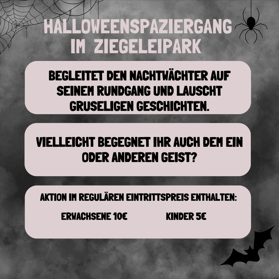 Ziegeleipark Mildenberg (@ziegeleipark) on Twitter photo Am 31.10. um 17 Uhr könnt ihr den Nachtwächter des <a href="/Ziegeleipark/">Ziegeleipark Mildenberg</a> bei einem Fackelspaziergang begleiten und seinen spannenden Gruselgeschichten lauschen. Die Aktion ist im regulären Eintrittspreis miteinbegriffen. Wir bitten um eine Voranmeldung unter veranstaltung@ziegeleipark.de Am 31.10. um 17 Uhr könnt ihr den Nachtwächter des <a href="/Ziegeleipark/">Ziegeleipark Mildenberg</a> bei einem Fackelspaziergang begleiten und seinen spannenden Gruselgeschichten lauschen. Die Aktion ist im regulären Eintrittspreis miteinbegriffen. Wir bitten um eine Voranmeldung unter veranstaltung@ziegeleipark.de