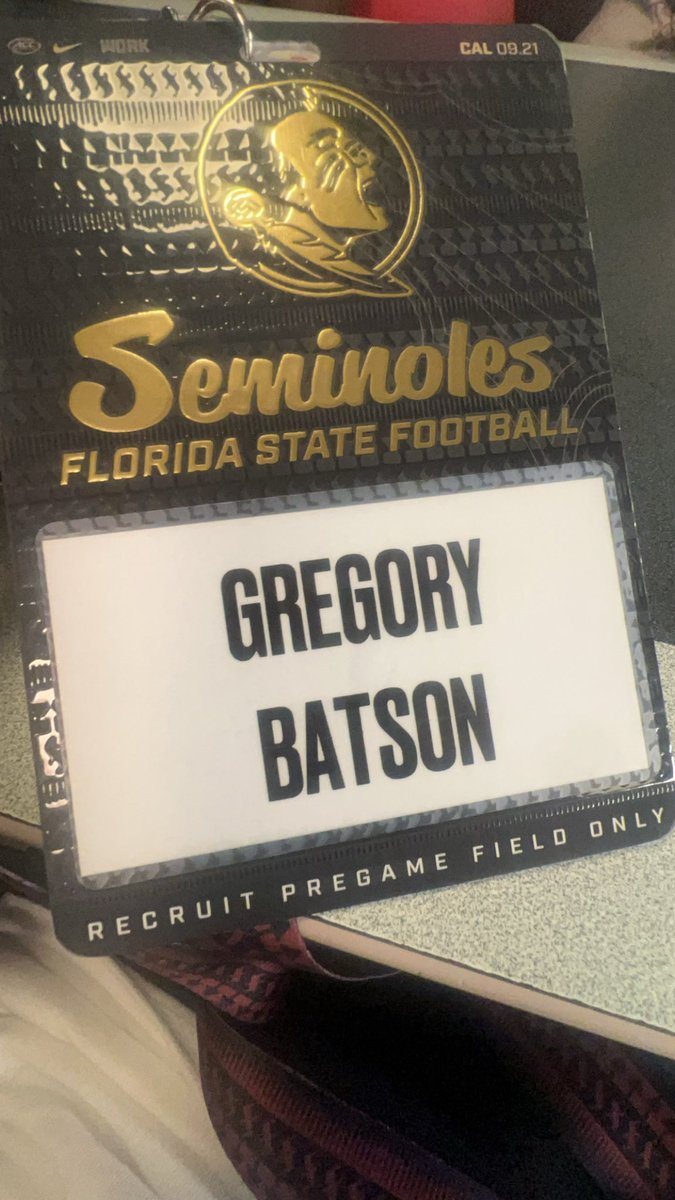 GregoryBatsonJ1's tweet photo. Thank you @FSUFootball for the hospitality this past Saturday and glad to experience the W💯💯 @CedricWynn3 @jace_marquis @shavezz_dixon  @RLS2294 @ErnieSims34 @RecruitGeorgia @CoachKent34 @Rivals @ChadSimmons_ @OusmaneKromah05 https://t.co/7Z9ucJApZj