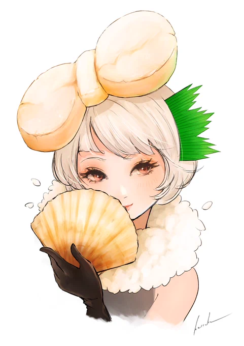 ほたてガール#イラスト 