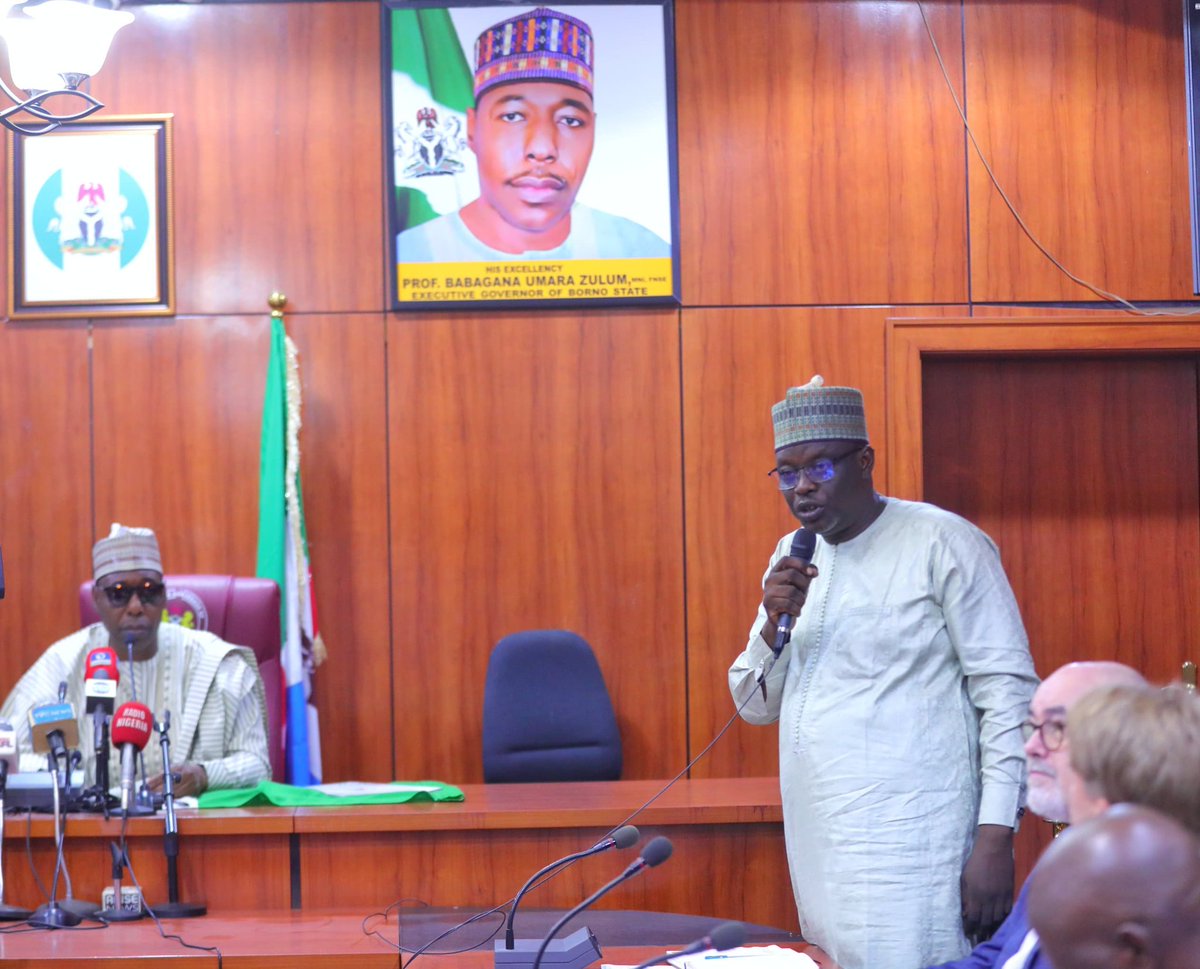 GovBorno's tweet photo. Flood: @ProfZulum inaugurates relief disbursement committee

... Says N4.4b donations credited to relief account https://t.co/QX4nM2IjQK https://t.co/1P9dCUz7YF