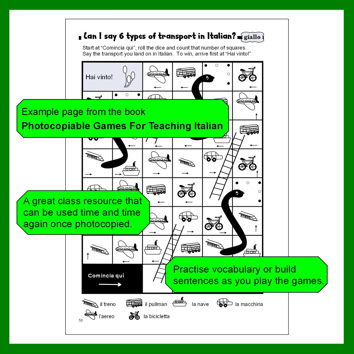 FunItalian_kids's tweet photo. Looking for a new resource for your Italian lessons? Photocopiable Games For Teaching Italian is packed full of games which are colour coded for 3 levels of ability. Available from Amazon https://t.co/k401A3FfRt RRP £12.99 #ItalianPGCE #ItalianForKids #ItalianKS2 #ItalianKS3 #mfl https://t.co/dM4UoNC5pK