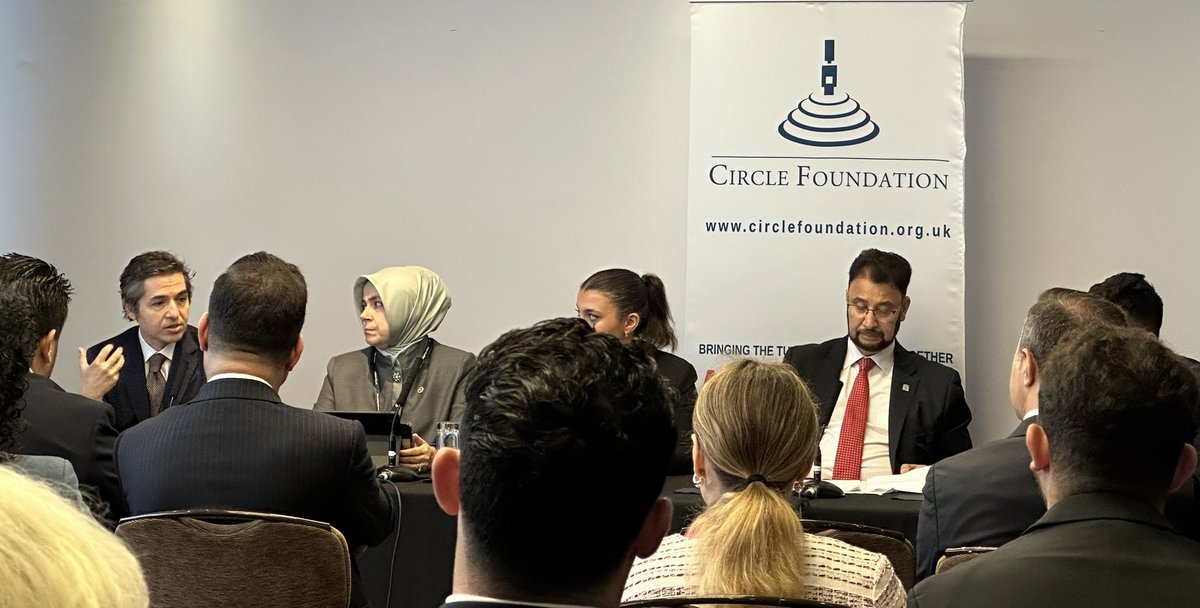 Jason MacKenzie (@jasonmackenzie) on Twitter photo Hearing about U.K. / Turkish 🇹🇷 🇬🇧 relationships at the <a href="/circlefound_uk/">Circle Foundation ⭕️</a> event with HE Osman Koray Ertaş, <a href="/AfzalKhanMCR/">Afzal Khan MP</a> and other panellists. #LabourConference2024 #UKTurkey #Trade #LabourConference #LabourConference24. Hearing about U.K. / Turkish 🇹🇷 🇬🇧 relationships at the <a href="/circlefound_uk/">Circle Foundation ⭕️</a> event with HE Osman Koray Ertaş, <a href="/AfzalKhanMCR/">Afzal Khan MP</a> and other panellists. #LabourConference2024 #UKTurkey #Trade #LabourConference #LabourConference24.
