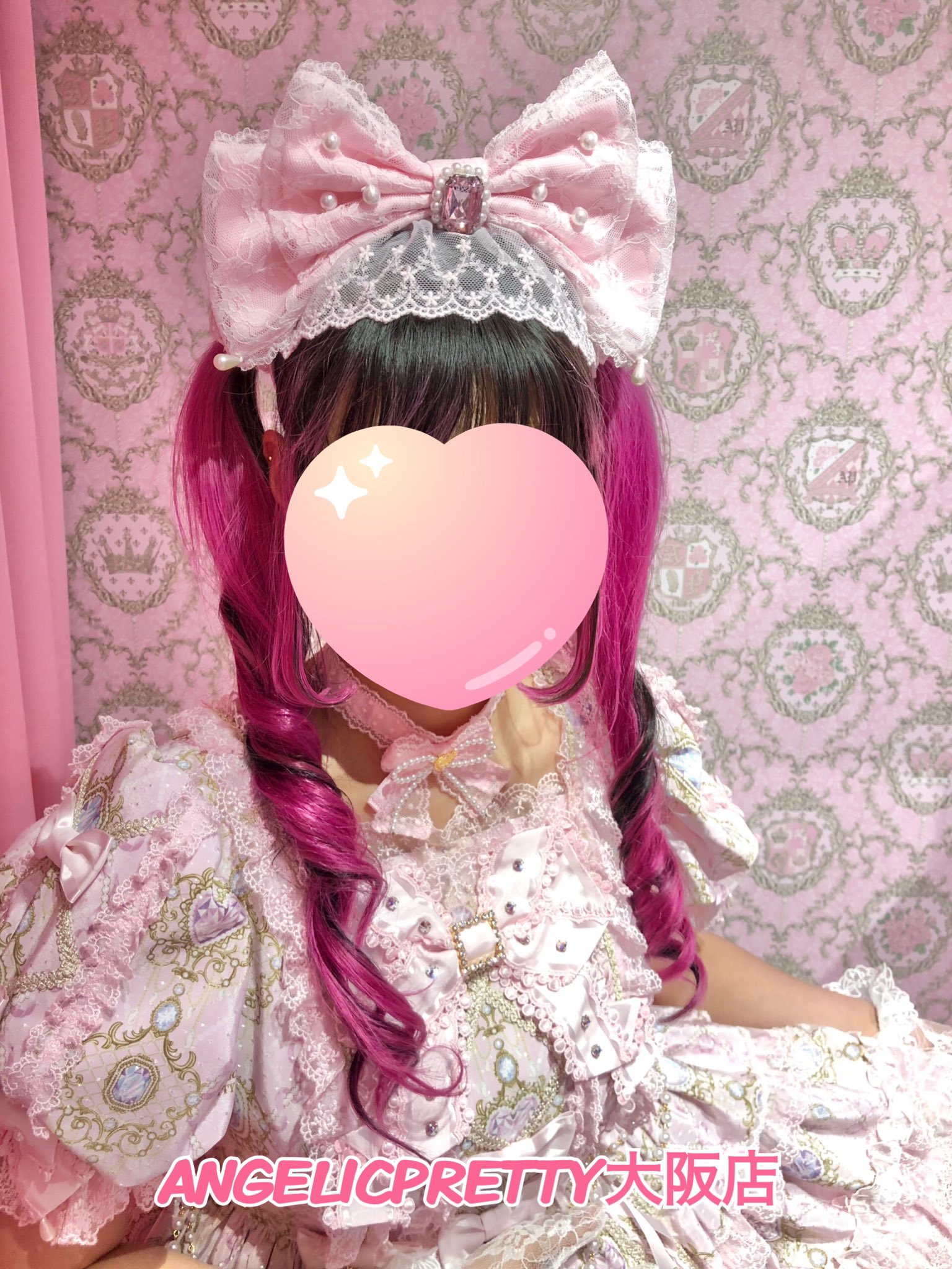 レア！　Angelic Pretty Sweetくるりんカチューシャ ピンク レア！ Angelic Pretty Sweetくるりんカチューシャ ピンク