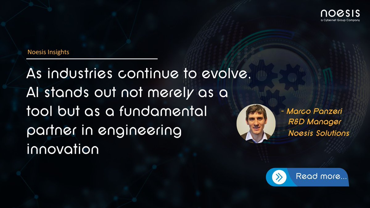 In his recent blog, Marco Panzeri, R&amp;D Manager, Noesis Solutions, has discussed how AI/ML technologies have evolved in the engineering world and at Noesis Solutions. Read more - buff.ly/3TDjYCs 

#GenerativeAI #SurrogateModelling #DNN