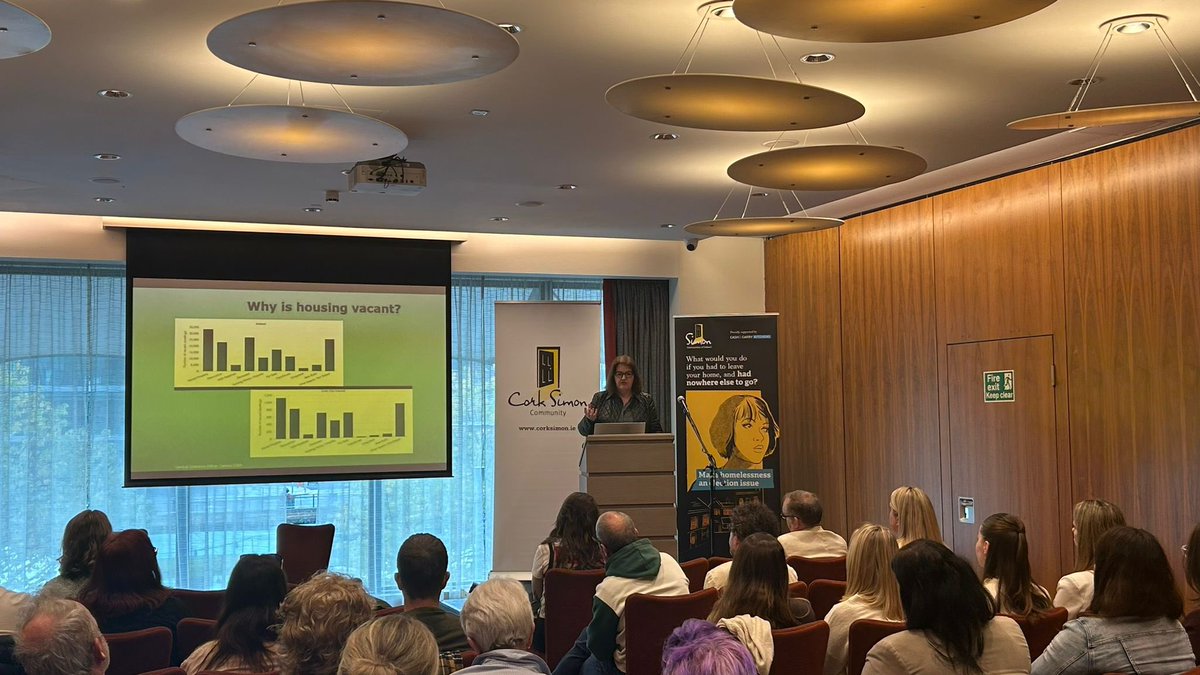 Cork_Simon's tweet photo. Great to hear Orla Hegarty, Course Director for the Professional Diploma (Architecture) @ucddublin share insights at this mornings #SimonWeek seminar.
Orla discussed housing opportunities in existing buildings & regulatory challenges. #EndingHomelessness @SimonCommunity https://t.co/SPnE1LrYYa