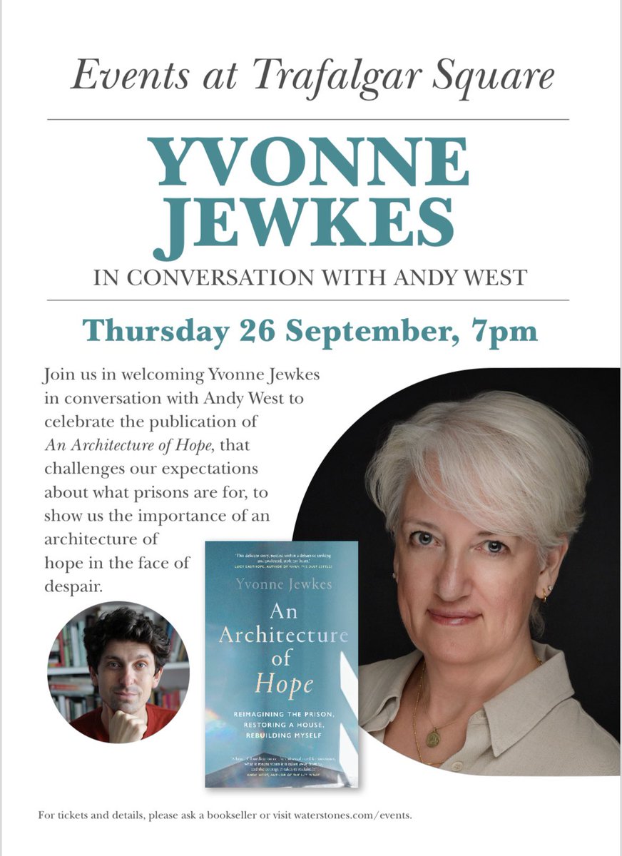 Can’t wait to be in conversation with <a href="/AndyWPhilosophy/">Andy West</a> on Thursday evening <a href="/WaterstonesTraf/">Waterstones Trafalgar Sq.</a>. We’d love to see you there. Tickets need to be bought in advance - waterstones.com/events/an-arch…