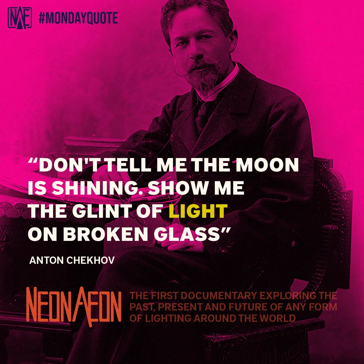 /// Happy monday with a smart quote from the Russian writer and playwright Anton Chekhov 💙❤️