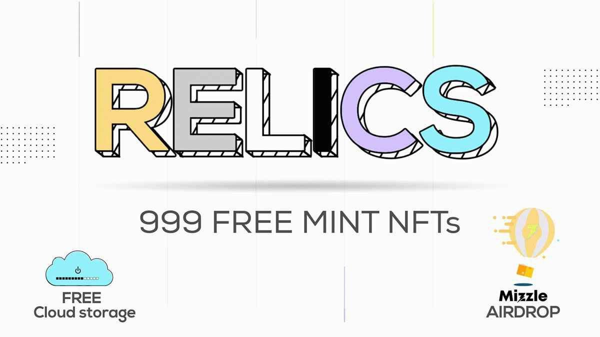 🎁 GA Crypto X Relics NFT WL Giveaway 🪂

👀  #NFT holders will qualify for Guaranteed #Airdrops, Free Cloud Storage &amp; More!

🏆 10 #Relics #NFT WL Spots
⚡ Free Mint - 27th Sept
⛓️ #Solana Chain

1️⃣ Follow @Mizzle_io &amp; <a href="/GACryptoO/">GA Crypto</a>
2️⃣ Like ♥️ + Retweet
3️⃣ Tag 3 Frens In Comments