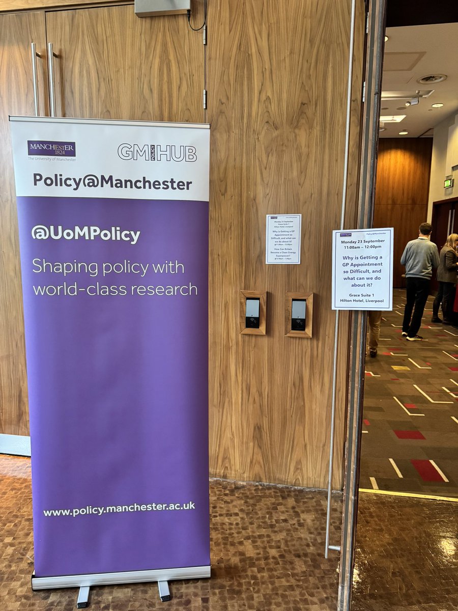 Policy@Manchester (@uompolicy) on Twitter photo 🤝 The room is filling up for our next #LPC24 event: Why is getting a GP appointment so difficult, and what can we do about it?
💡 Featuring new research from Dr Imelda McDermott (<a href="/hippomanc/">Imelda McDermott</a>) from The University of Manchester <a href="/OfficialUoM/">The University of Manchester</a>
Follow along below for updates 👇 🤝 The room is filling up for our next #LPC24 event: Why is getting a GP appointment so difficult, and what can we do about it?
💡 Featuring new research from Dr Imelda McDermott (<a href="/hippomanc/">Imelda McDermott</a>) from The University of Manchester <a href="/OfficialUoM/">The University of Manchester</a>
Follow along below for updates 👇