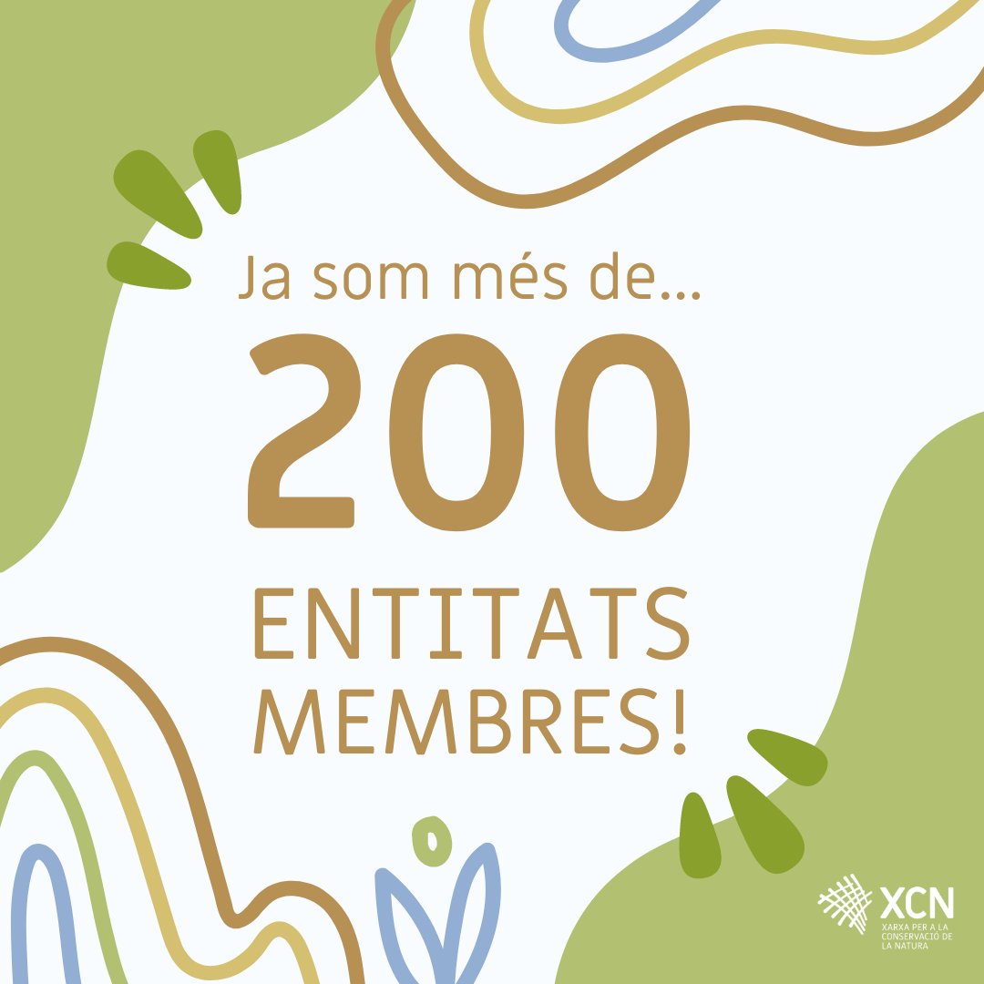 🥳GRÀCIES, GRÀCIES i gràcies💫 a les més de 2⃣0⃣0⃣ organitzacions que formeu part d'aquesta gran família💚

🎉Avui celebrem que a la XCN som més de 200 entitats membres!

🤩Descobreix quines s'han sumat al🛒carro de la conservació de la natura l'últim any⏩xcn.cat/actualitat/vol…