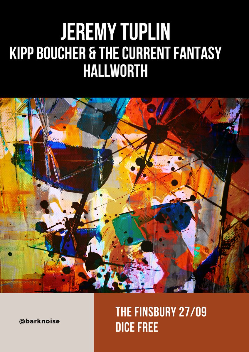 bark (@barknoise) on Twitter photo Reminder of this Friday at <a href="/TheFinPub/">The Finsbury</a> . A <a href="/JeremyTuplin/">Jeremy Tuplin</a> headline show, with fab support from <a href="/kippboucher/">Kipp Boucher</a> and <a href="/hallworthmusic/">Hallworth</a>. Free entry, just rsvp and we'll see you there!
link.dice.fm/D5859b5a9470 Reminder of this Friday at <a href="/TheFinPub/">The Finsbury</a> . A <a href="/JeremyTuplin/">Jeremy Tuplin</a> headline show, with fab support from <a href="/kippboucher/">Kipp Boucher</a> and <a href="/hallworthmusic/">Hallworth</a>. Free entry, just rsvp and we'll see you there!
link.dice.fm/D5859b5a9470