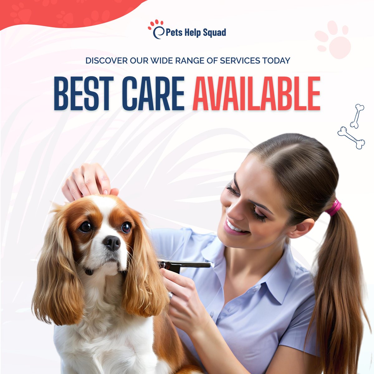 Petshelpsquad's tweet image. Treat your pet to the best care available with Pets Help Squad. Discover our wide range of services today.

#BestPetCare #PetsHelpSquad