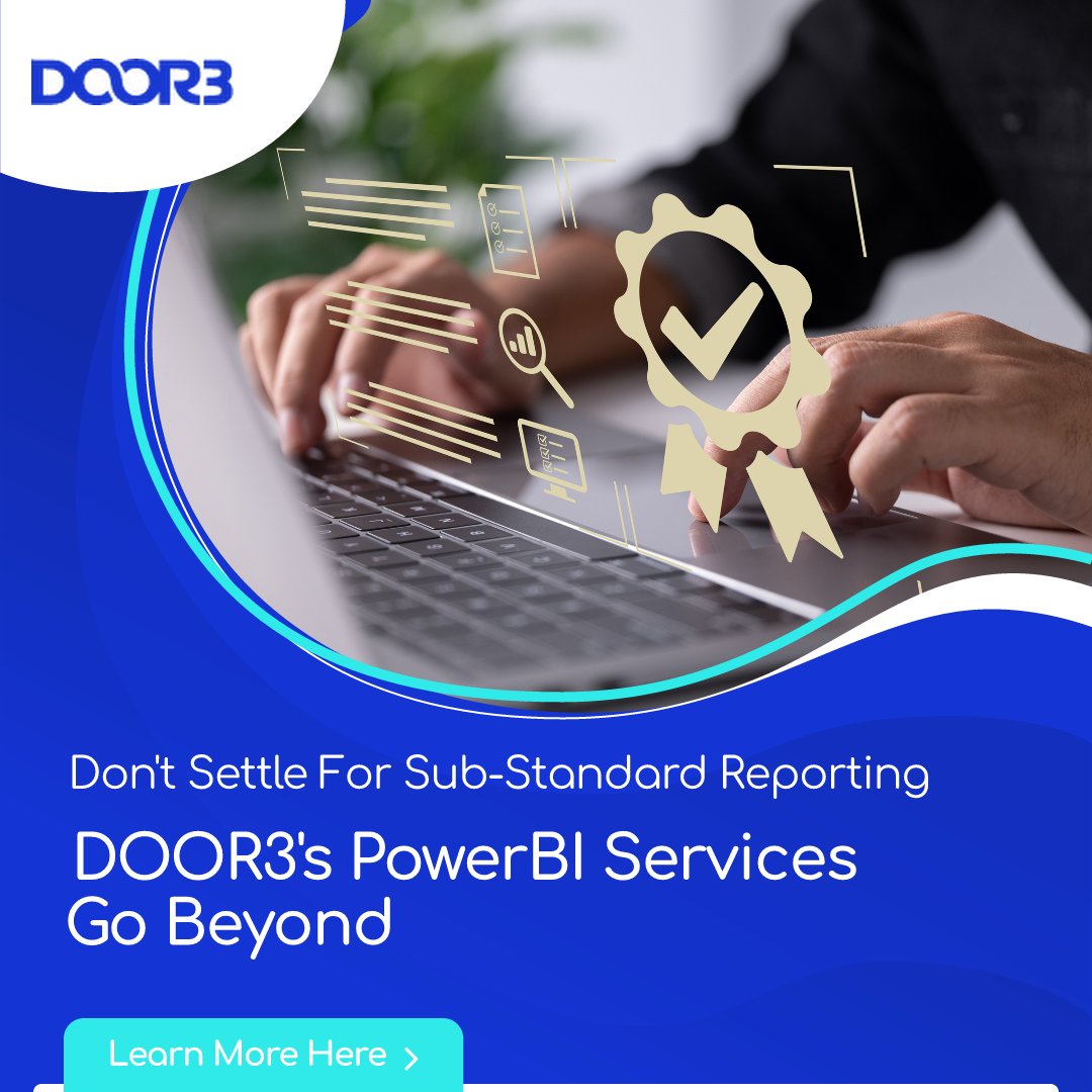 DOOR3's tweet image. Why Settle for Standard Reports? 🧐
Get deeper insights with #PowerBI dashboards designed by DOOR3 for finance leaders. Make better decisions with customized solutions. #FinanceGrowth #DataAnalytics hubs.ly/Q02Qf_gl0