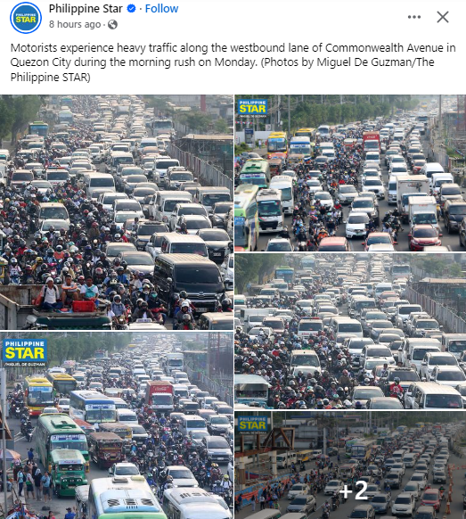 alita_ptap's tweet photo. Pagtiisan nyo muna yan. Busy pa mga officials natin kaka 'stick to the plan'.
While stuck in traffic, patugtug na lang muna kayo ng Duran Duran songs.🥰 https://t.co/VfUE2Zk8qE