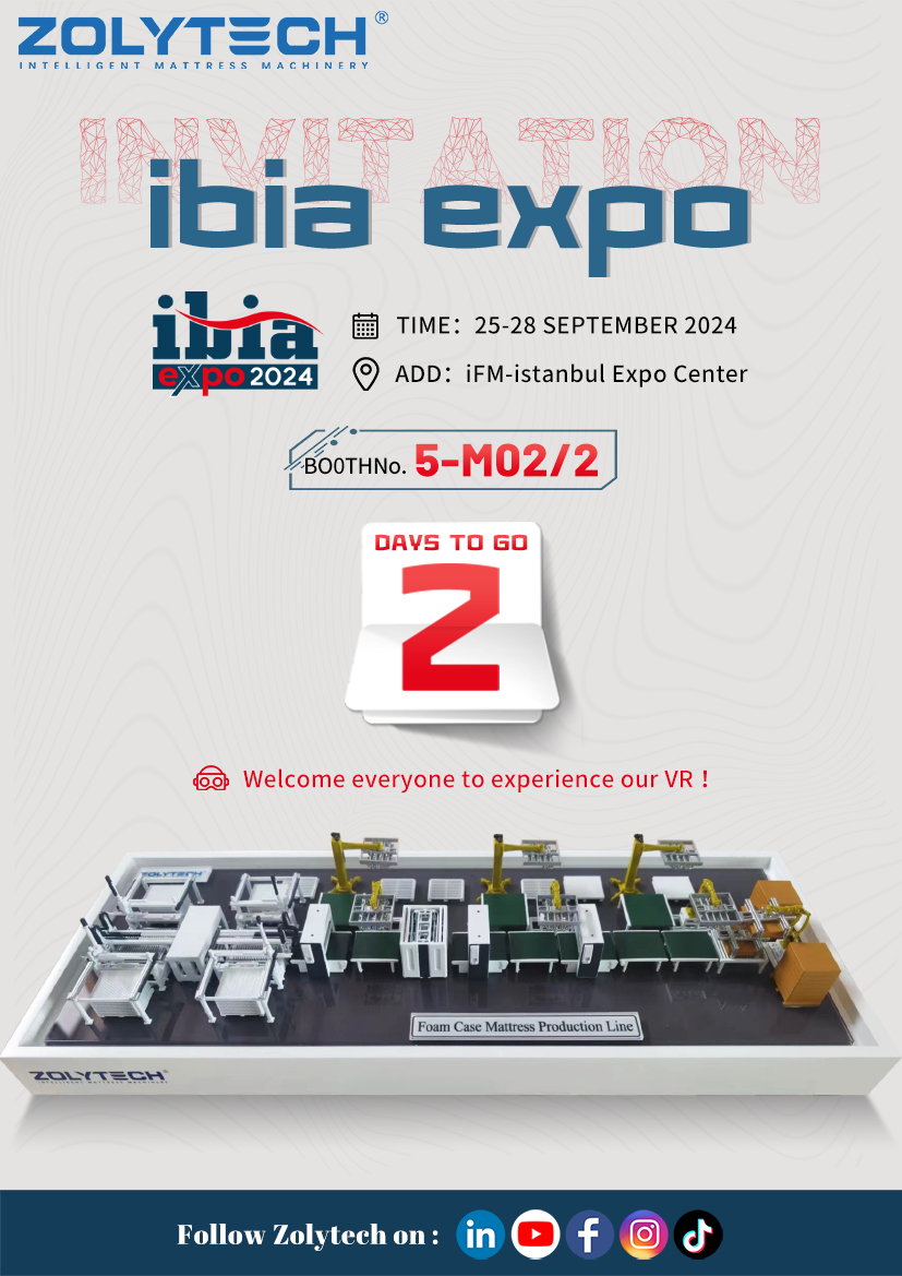 GenghuaL's tweet image. mattress production line, we will show you in IBIA istanbul.

#zolytech #mattress #automationproductionline #mattressproductionline #multineedlequiltingmachine #hemmingstation #mattresspanelquilting #sleep #quilting #machine #macchinepertrapunte #macchinapercucirematerassi