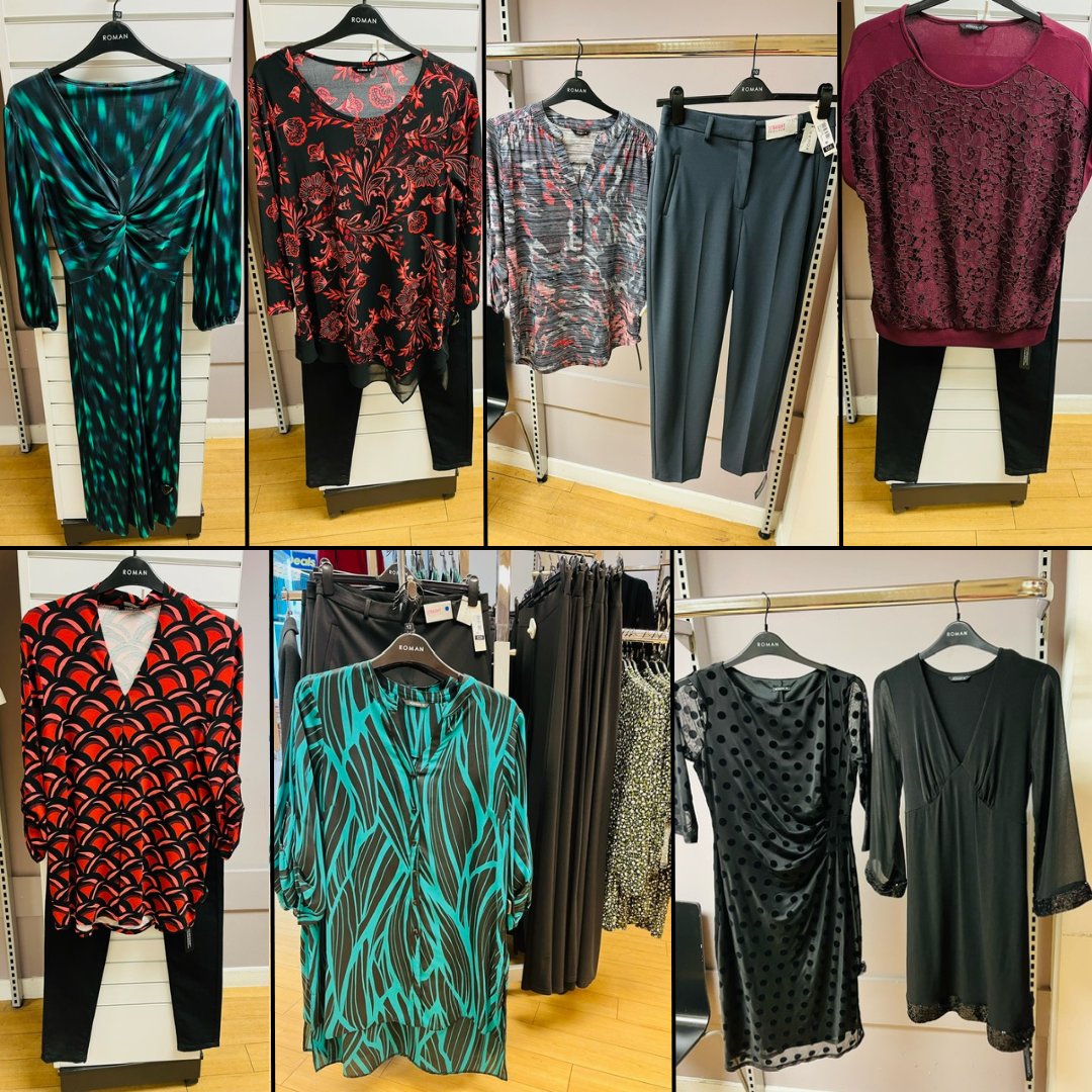 More new-in Autumn styles have landed at <a href="/romanoriginals/">Roman Originals</a>! 🍂

Luxurious deep reds, elegant greens, and classic blacks in the flattering dresses, statement tops and staple trousers that Roman are known for. Get yours today!

#RomanOriginals #NewInStyles #AutumnFashion