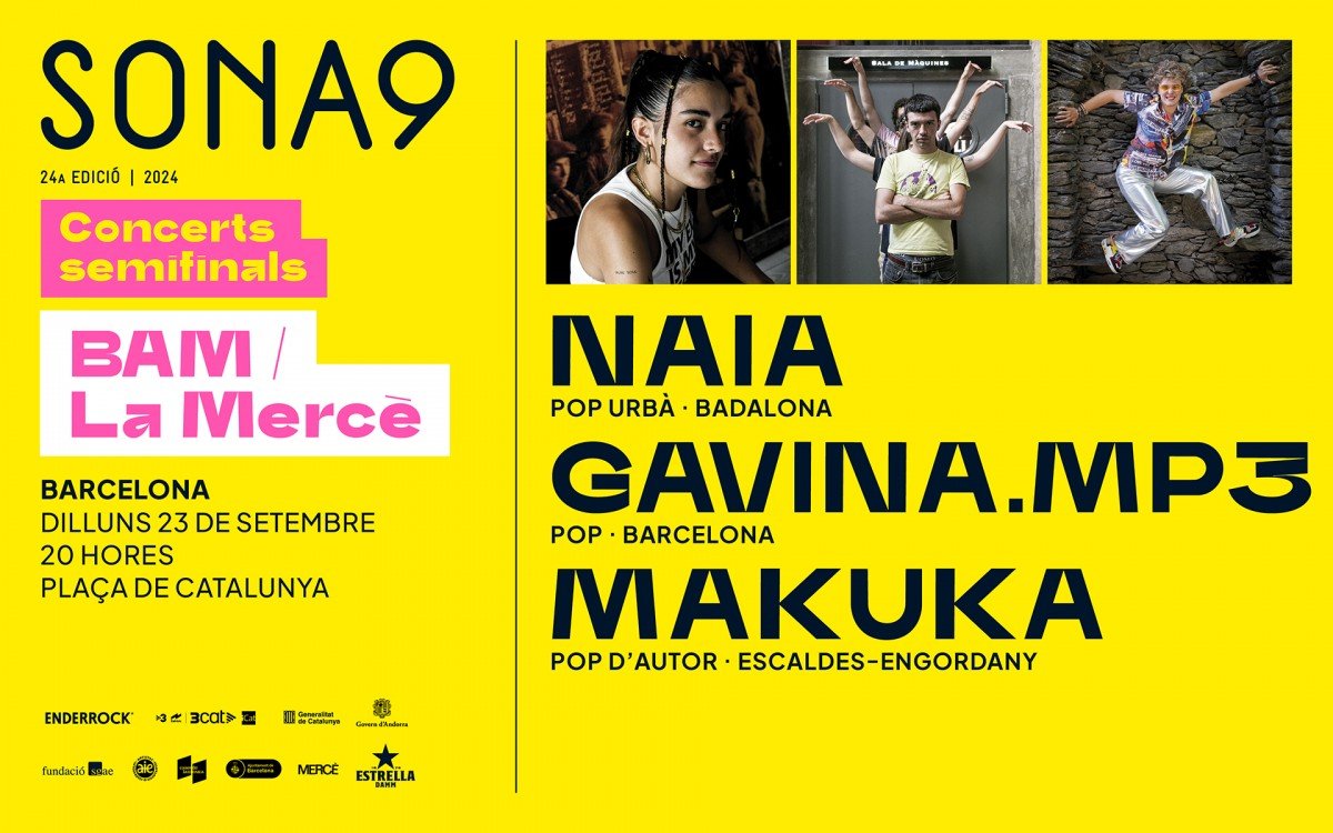 enderrock's tweet photo. Avui el @sonanou celebra els darrers ✨concerts semifinals✨!

🔸A les 17:30h a @ccalbareda amb #Ister
🔸A les 20h, a Pl. Catalunya amb #Naia, @gvn_mp3 i #Makuka.
https://t.co/glMQBEfki9 https://t.co/GRJ0GuGhuU