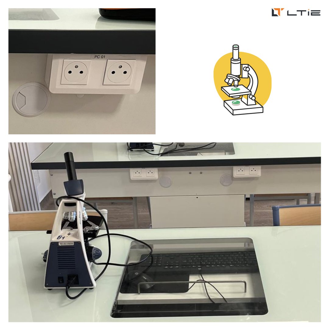 ltie_elec's tweet image. Nouvelle configuration de la salle de SVT 
Nous avons réalisé un nouvel aménagement au lycée @mdlcvlcarnot  à Paris 17ème dans une salle de SVT
• 10 nouvelles tables équipées de PC.
• 1 prises RJ45 #ExcelNETWORKING
• 6 prises de courant @Legrand
#electricite #cablage