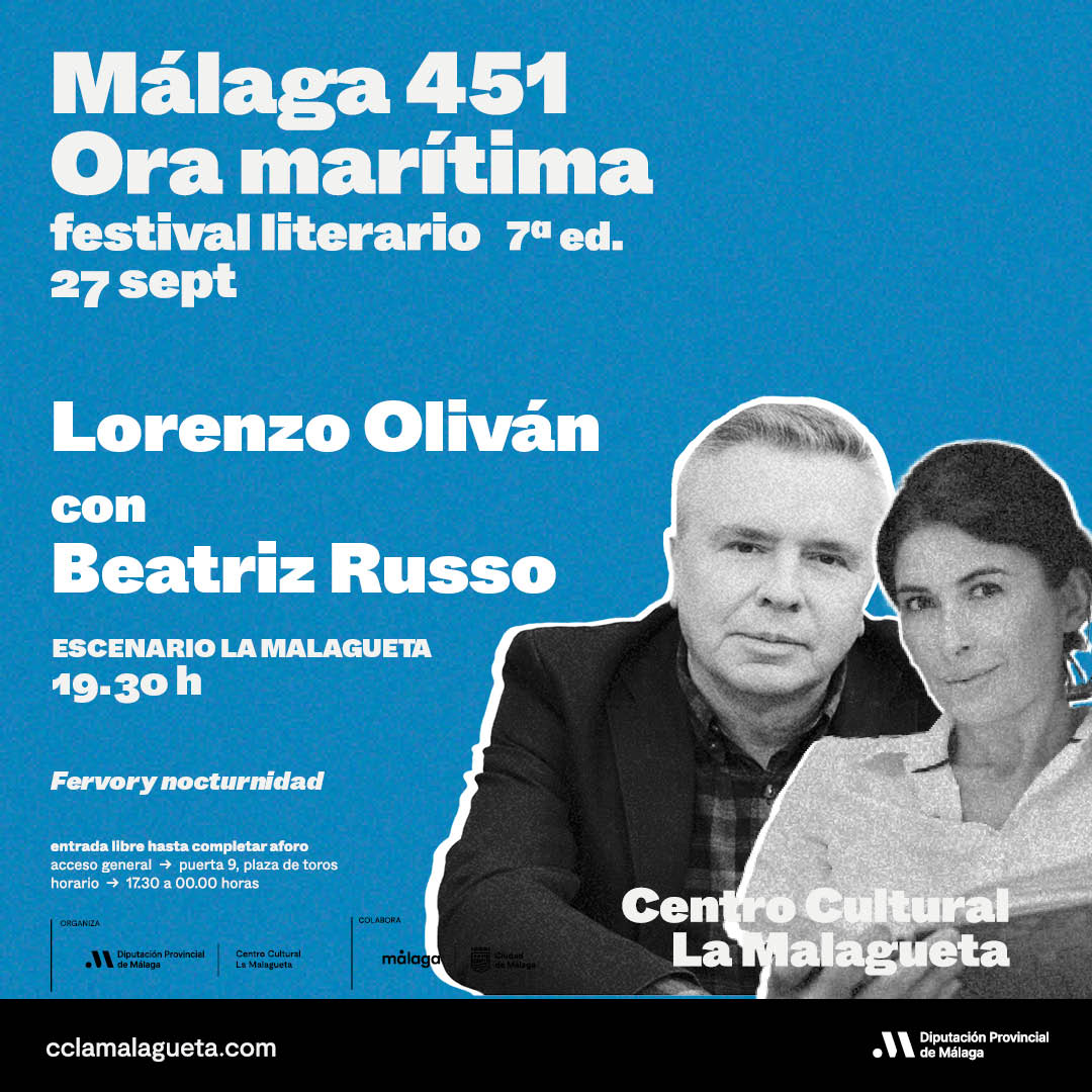 CC_LaMalagueta's tweet image. En este recital, Lorenzo Oliván y Beatriz Russo unen sus fuerzas para crear un espacio donde la poesía es escuchada y vivida.

27 de septiembre en #Málaga451 Ora Marítima.

🔎👉🏻 bit.ly/malaga451