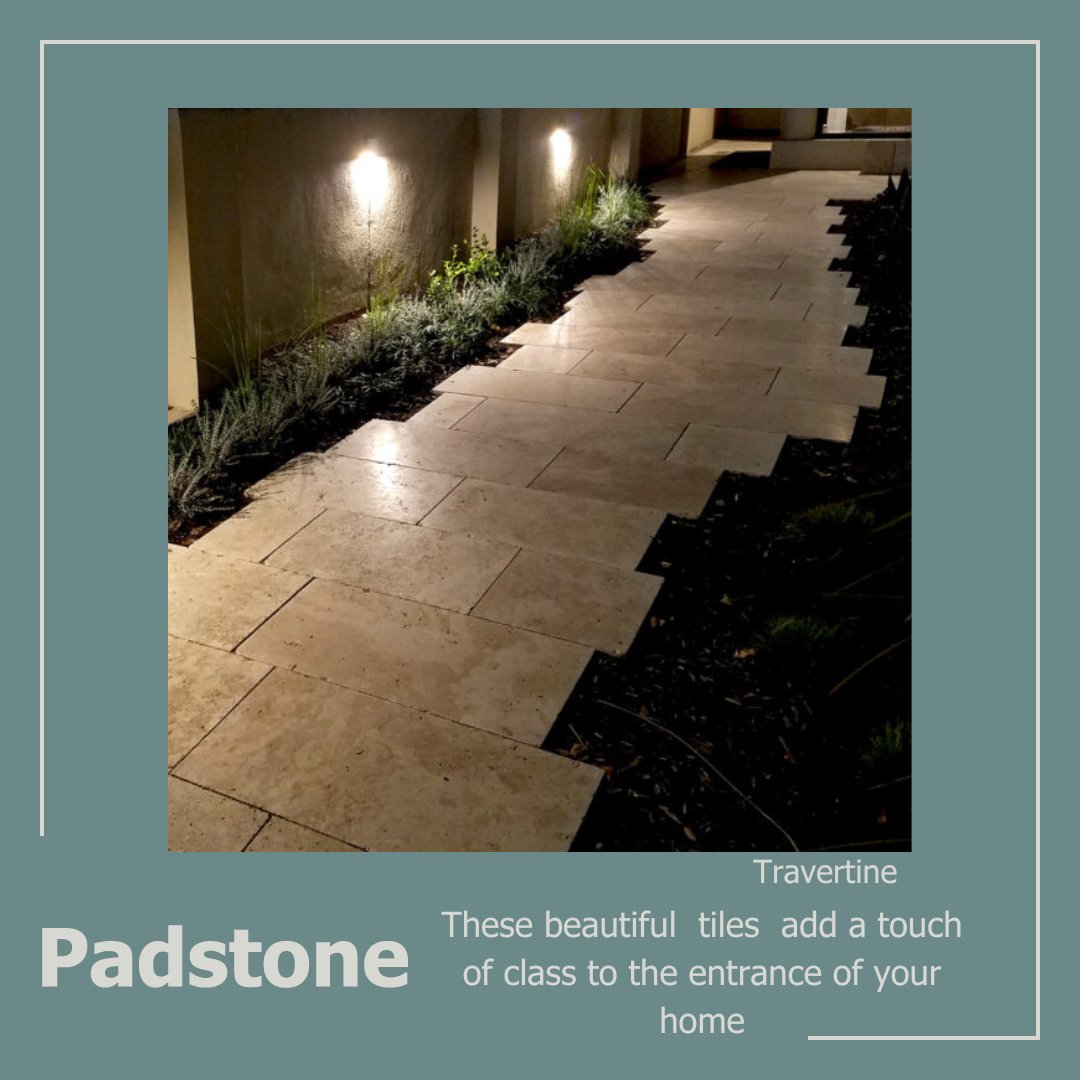 Travertine is a versatile choice for your home, as well as being durable &amp; low maintenance, they're naturally beautiful &amp; add a touch of luxury to your space, inside or out. We have a range of tiles for your next outdoor project 
#travertine #naturalstone #stonetile #exterior