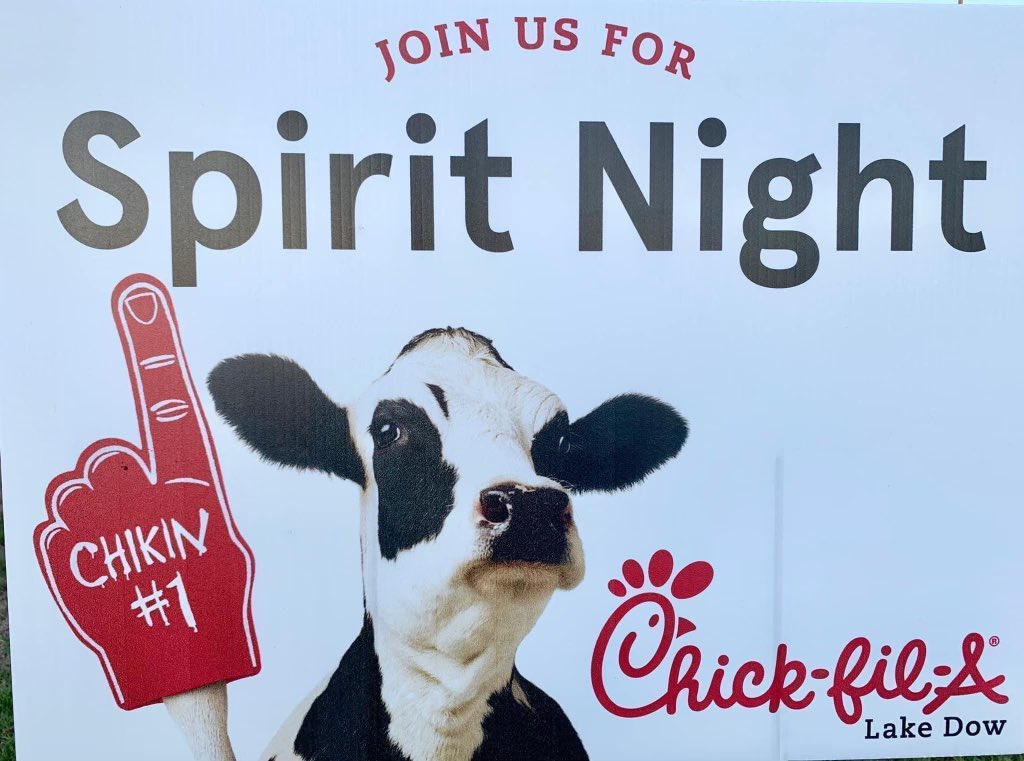 We are conducting our 1st Chick-Fil-A Spirit Night!!! TONIGHT!! 
Come out and Support your OLA MUSTANGS BASKETBALL 🏀 PROGRAM!!! This year you MUST place your order on the app for us to get credit! No receipts will be taken. <a href="/olabballbooster/">Ola Basketball Booster Club</a> <a href="/Coach_TJones/">Coach Tevin Jones</a> <a href="/HoltTessah/">Coach T.Holt</a>