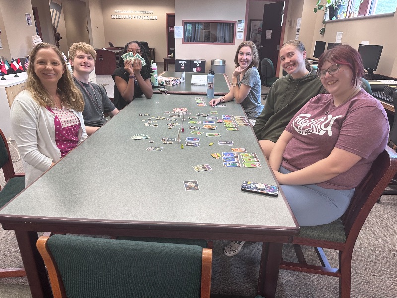 honorsprogramBU's tweet photo. On Friday, Honors held the first meeting of the Gaming Guild, a new monthly tradition bringing together small groups of Honors students for an afternoon of board game fun. Honors Newsletter - September 23 - 29, 2024 - https://t.co/8HeHgEkyRL https://t.co/zfbMHEzfQ5