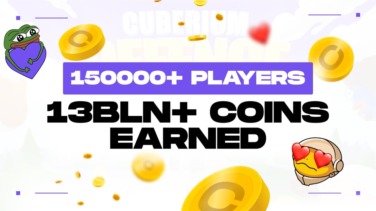 yo, Cuberians! 

150K+ players joined, 13BLN+ coins earned! 💰

big thanks for rollin’ with us—the best is yet to come! 

pssst... those coins? swappable for tokens 🤫

sooo, claim now: t.me/CuberiumBot 👈