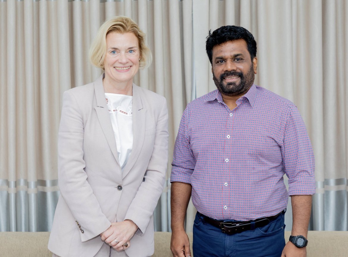 Congratulations <a href="/anuradisanayake/">Anura Kumara Dissanayake</a> on your victory!

We look forward to working together with you, <a href="/Dr_HariniA/">Dr. Harini Amarasuriya</a> and MP Vijitha Herath (whom I have had the pleasure of meeting during my last visit to 🇱🇰) and the new team on #climate #digital #renewables #education and more!