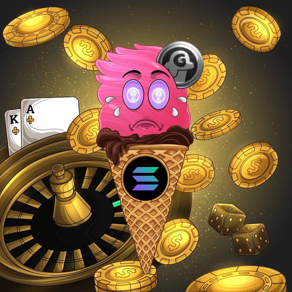 Gelotto GameFi is launching on $SOL, and YOU can choose to be the player, the house - or both! To kick things off, we’re giving away $25 to 3 lucky winners! 

How to enter: 
1️⃣ Like &amp; retweet this tweet
2️⃣ Follow us
3️⃣ Tag 3 friends 👥

Oh, and did you know we’re also bringing