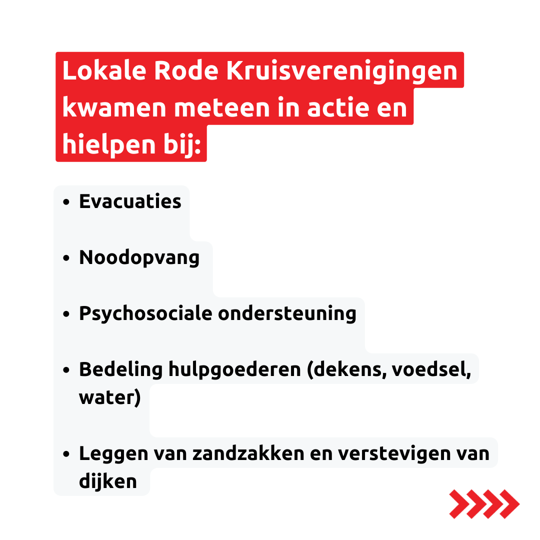 De gevolgen van Storm Boris laten zich nog hard voelen. Rode Kruisteams bieden nog massaal hulp aan de zwaarst getroffenen.