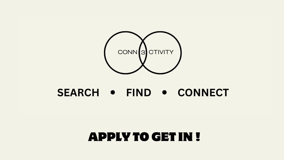 The wait is over.

Application to CONN3CTIVITY is officially OPEN.

This is your chance to join the leading hub for collab managers in Web3. To be considered, simply complete the application. We’re hand-picking the most passionate and driven individuals to shape the future with